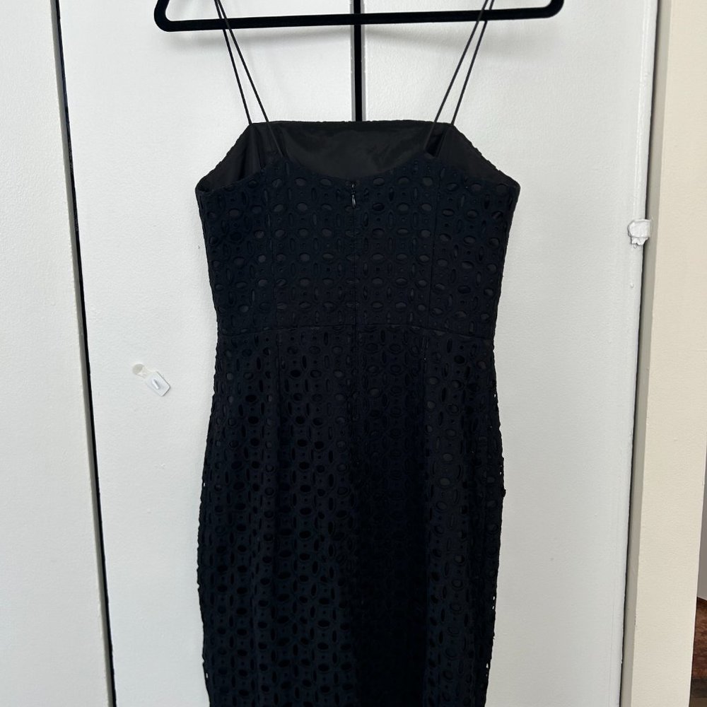 Banana Republic Black Eyelet Spaghetti Strap Dress